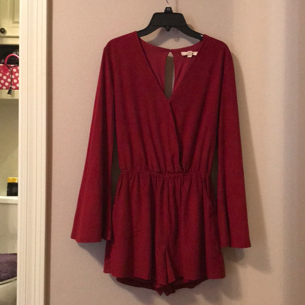 red romper